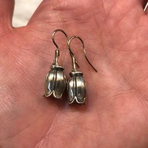 Mignon Faget tulip earrings - sterling silver